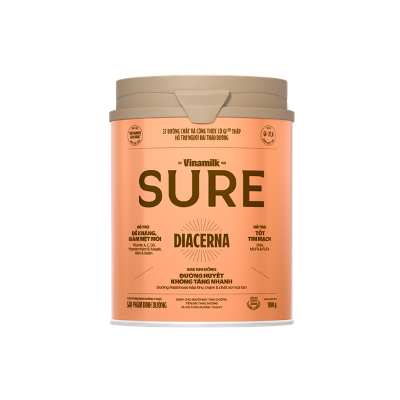 Sữa bột cho người tiểu đường Sure Diacerna