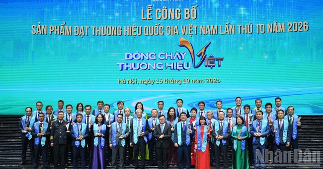 [Ảnh] Lễ công bố sản phẩm đạt Thương hiệu quốc gia lần thứ 10 năm 2026