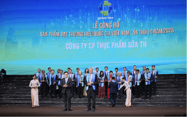 Tập đoàn TH dẫn đầu số lượng sản phẩm đạt Thương hiệu quốc gia 2026