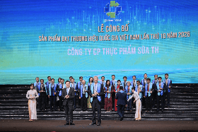 Tập đoàn TH dẫn đầu số lượng sản phẩm đạt Thương hiệu quốc gia 2026