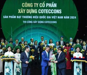 Coteccons được công nhận Thương hiệu quốc gia Việt Nam năm 2024